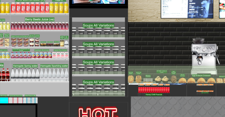 3D Planogram Example Food