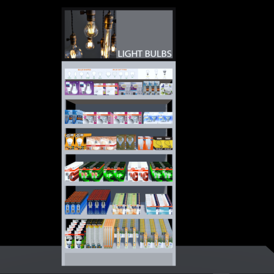 Scorpion 3D Planogram Example Lighting