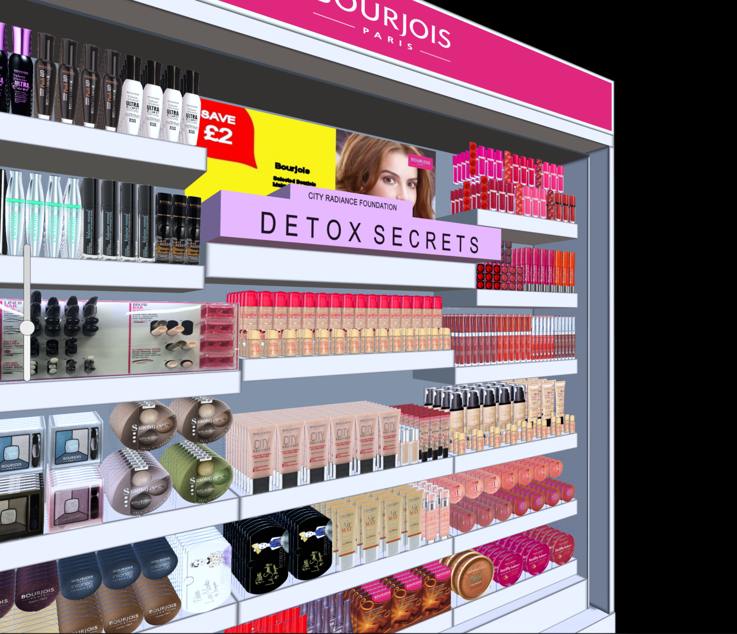 Cosmetics 3D Planogram Example Planogram Template