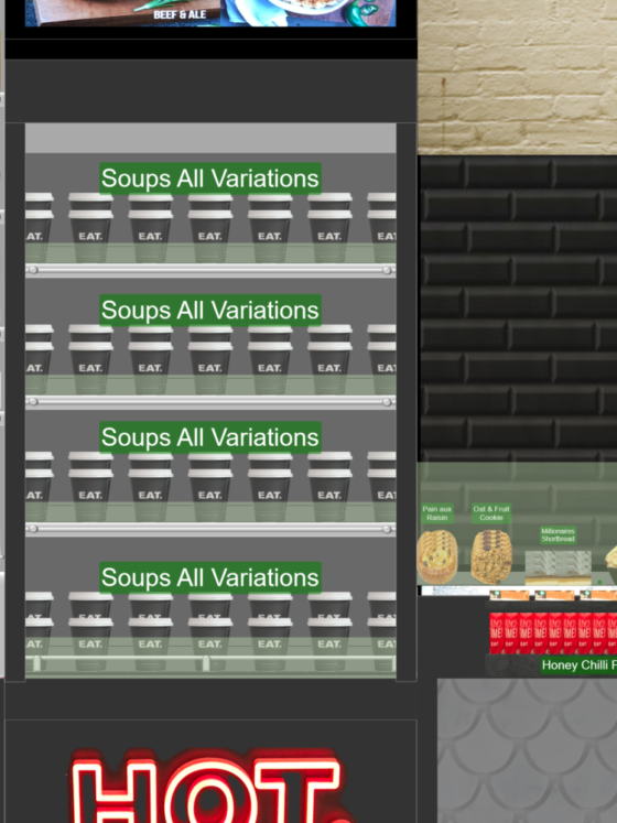 3D Planogram Example Food